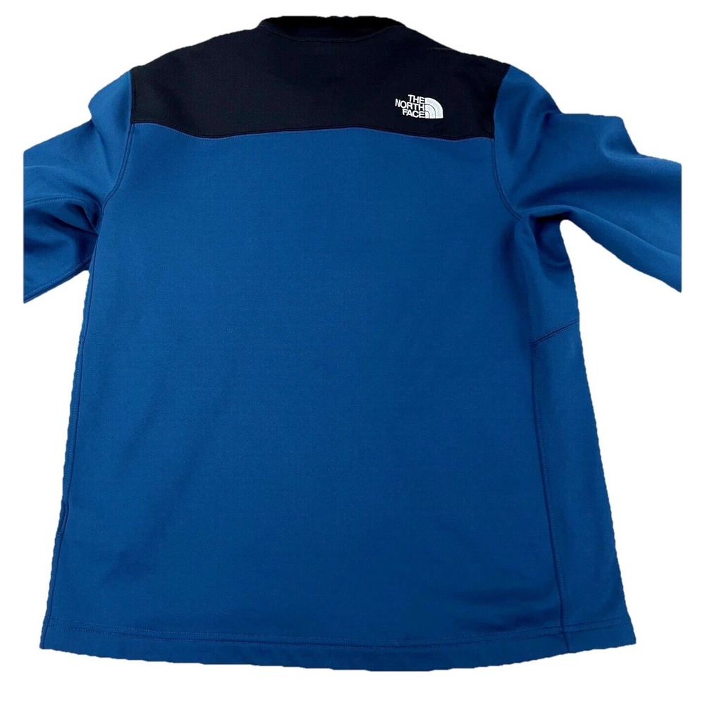 North Face Jacket Men Medium Blue Soft Shell Astro Ridge Color Block Adult - Picture 7 of 11